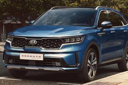 2022 Kia Sorento Hybrid Front Left in Blue